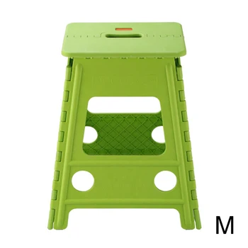 

Outdoor Camping Folding Step Stool Thickened Chair Plastic Non Slip Home Travel Self Locking Bathroom Stable Portable Store
