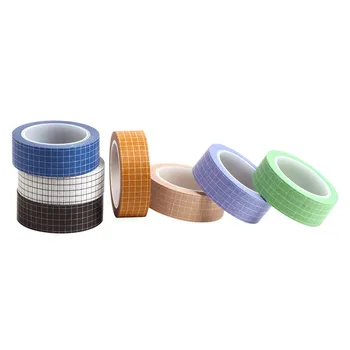 

1pcs Simple Black White Grid Washi Tape Japanese Paper DIY Planner 10M Masking Tape Adhesive Tapes Decorative Stationery Tape
