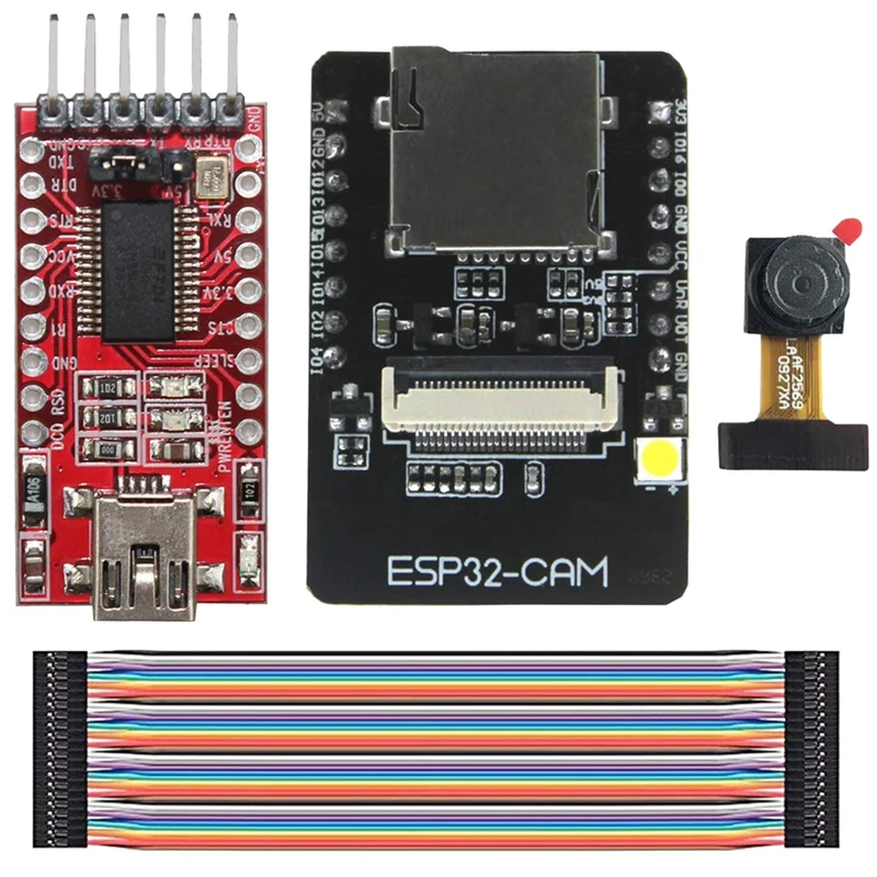 HOT-Esp32-Cam Камера Wifi+ Bluetooth модуль 4M Psram двухъядерный 32-битный процессор макетная плата Ov2640 2Mp Камера модуль+ 8Dbi W