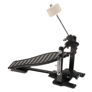 

Aluminium Alloy Single Spring Bass Children Drum Pedal Adjustable Stroke with Wool Beater Percussion Replacement Accessories