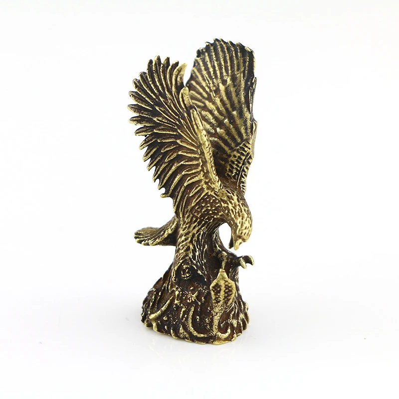 

Home Eagle Statue Brass Decoration Miniature Symbol Figurines Decor Animal Display Accessories