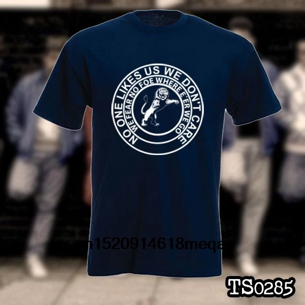 Millwall футболка хулиганс Мужская хлопковая с круглым вырезом и короткими рукавами