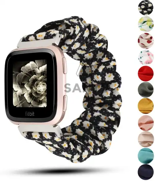 scrunchie fitbit versa band