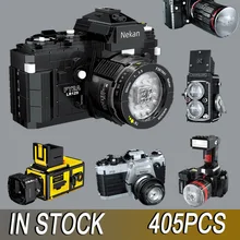 2020 nova câmera digital blocos de construção retro câmera digital coleta brinquedos tijolos fy2a slr câmera tijolos modo crianças presentes