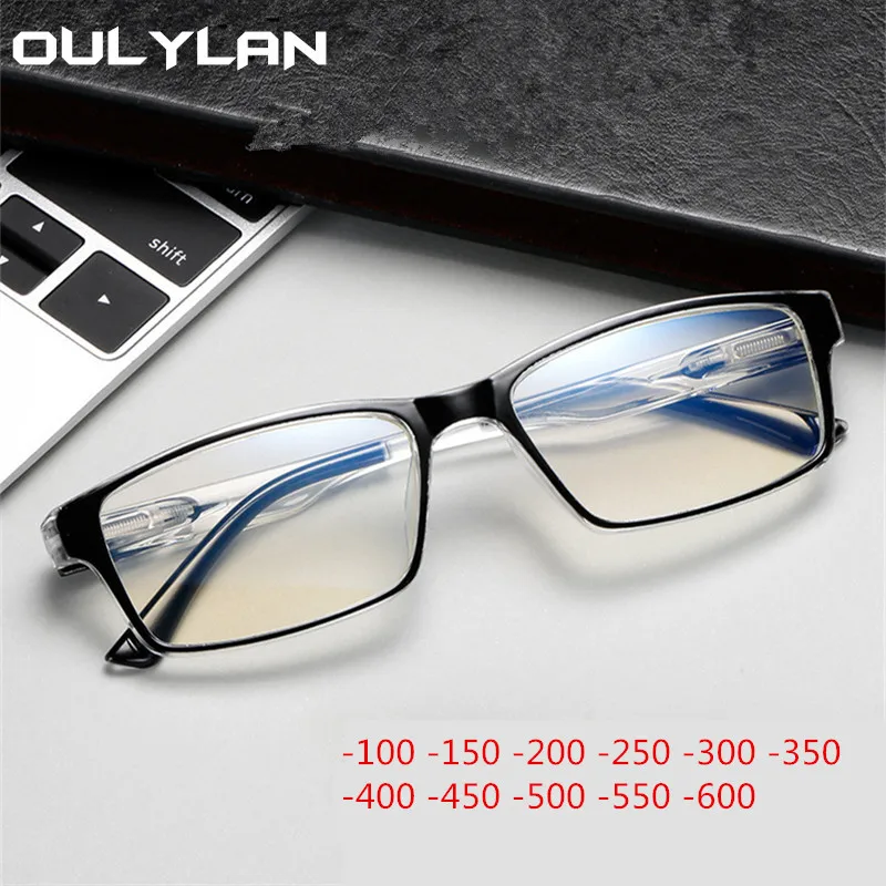 Oulylan очки для близорукости, женские модные очки для близорукости, мужские очки для близорукости, диоптрийные очки-1,0-1,5-2,0-3,0-4,0-6