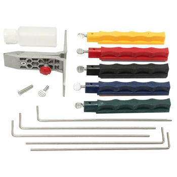 

Kitchen Fix-Angle Knife Sharpener Professional Sharpening System Set + 5x Whetstone