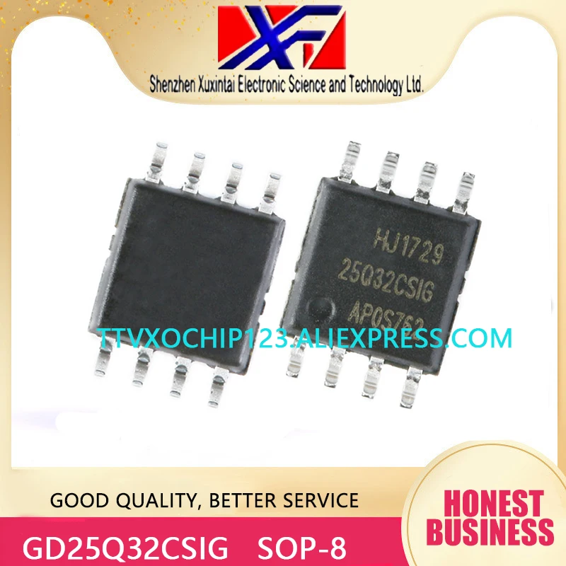 20 шт./лот GD25Q32CSIG GD25Q32 25Q32CSIG 25Q32 FLASH-NOR Memory IC 32Mb (4M x 8) SPI SOP-8 | Обустройство дома