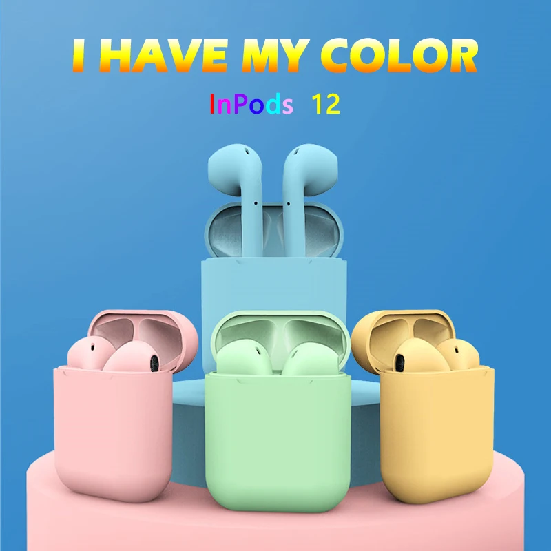 

Wireless Bluetooth 5.0 Touch 3D Stero Inpods 12 Wireless Bluetooth earphones Headset for Iphone for Huawei For Xiaomi Smartphone