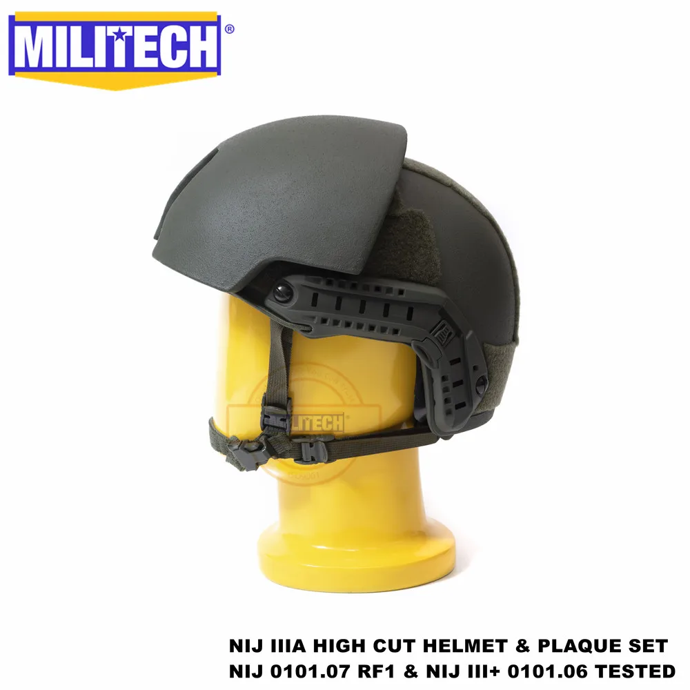 ISO сертифицированный MILITECH NIJ III+ Быстрый OD 2 в 1 OCC Dial Liner High XP Cut пуленепробиваемый арамидный баллистический шлем NIJ 0101,07 RF1