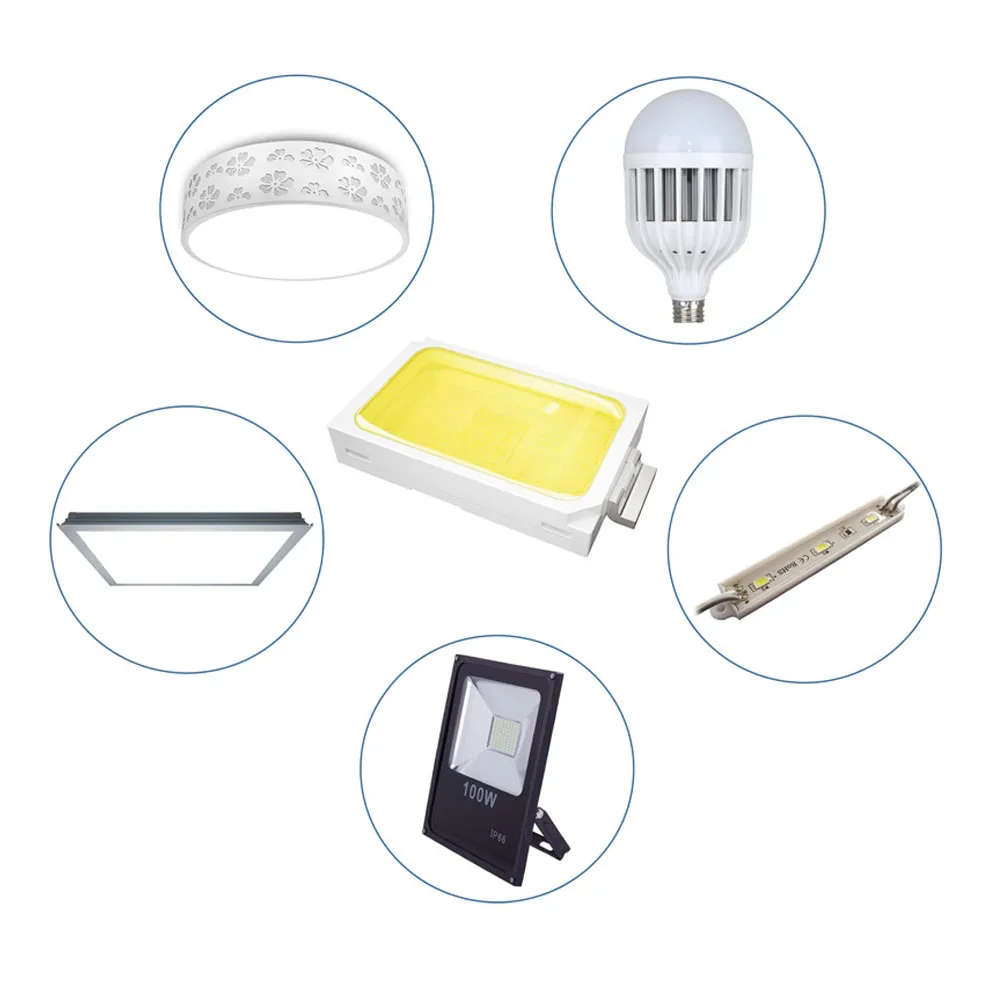 100 шт много SMD5730 60-65LM светодиодный светильник, излучающий диод, высокое качество, 0,5 Вт/шт. светодиодный чип, сверхяркий светодиодный светильник 3,3 В
