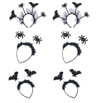 

6pcs Halloween Headwear Useful Exquisite Delicate Kids Headdress Hair Accessories Spider Hair Hoop for Children Kids Toddler