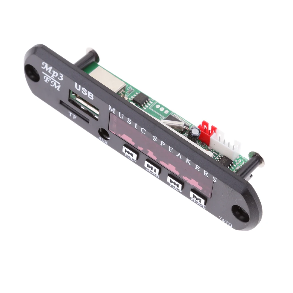 DC 12V Car Audio Wireless  USB FM TF SD AUX MP3 WMA Decoder Board