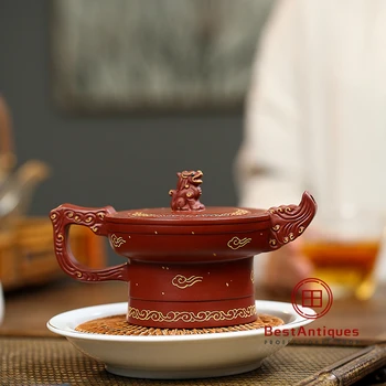 

Yixing Zisha Teapot Purple Clay Teapots Handmade Dahongpao Xiangyun 280cc