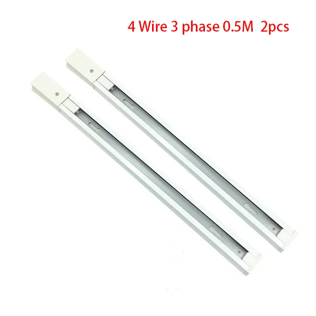 50cm 4 Wire 3 phase 2 шт. светодиодный железнодорожных путей светильник фитинг Алюминий 0,5 M 2-провода с разъемом HDMI трек светильник ing светильники черный Универсальный рельсы 4-проводной - Испускаемый цвет: 50cm 4 Wire 3 phase