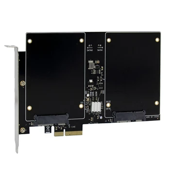 

PCI-E X2 SATA3.0 RAID Controller Card Compatible with 2.5-Inch Full-Size SSD/HDD 88SE9230