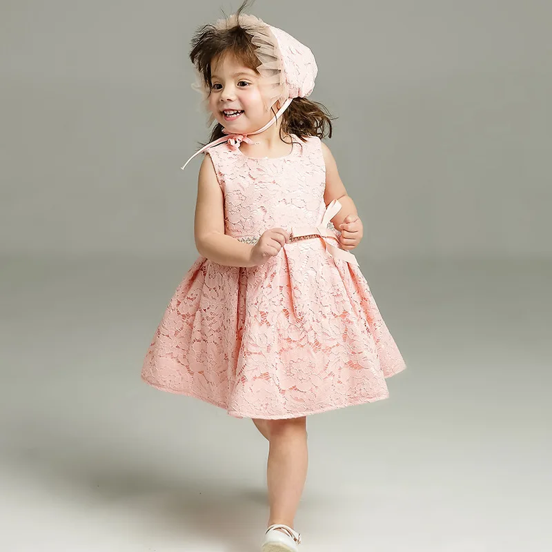 vestido de aniversário com conjunto de capote vestido de batismo roupas de menina para