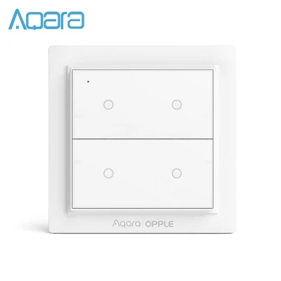 Aqara переключатель сцены Zignee 3,0 беспроводной две четыре шесть кнопок Поддержка Apple HomeKit умный дом дистанционное управление приложением - Цвет: Four Buttons