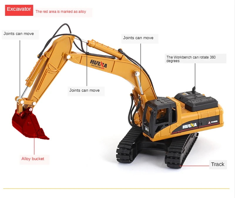 de construção, Carros Modelo Metálico, Carregadeira de