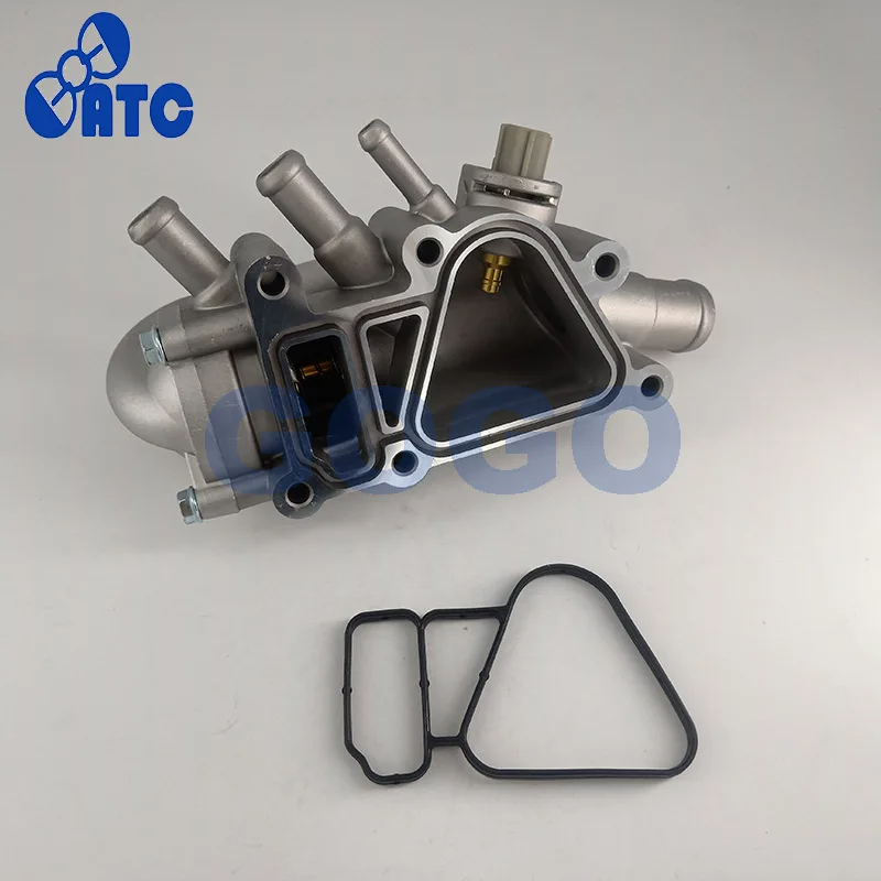 Алюминиевый термостат с корпусом+ датчик и прокладки для Ford Fiesta Mk5 1,3 Duratec 1149617 2S6G9K478A2B 256G-8A586AL-KIT