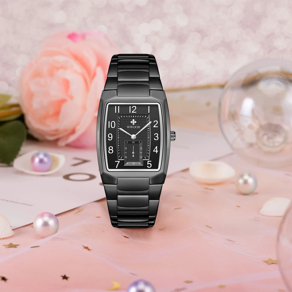 WWOOR 2021 Women Bracelet Watch Fashion Geneva Designer Japan Quartz Stainless Steel Female Gift Wrist Watches Relogio Feminino