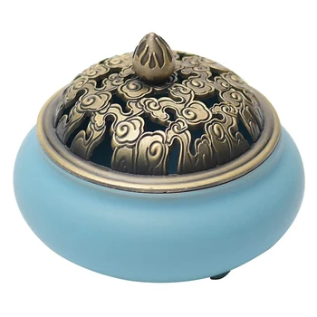 

Antique Ceramic Incense Burner Household Sandalwood Incense Burner Small Plate Indoor Porta Incenso Buddhist Supplies EB50XX