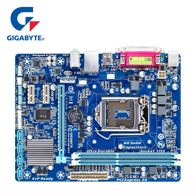 Материнская плата Gigabyte GA H61M DS2 материнская поддержка Core i7/i5/i3/Pentium/Celeron с Intel H61 LGA 1155