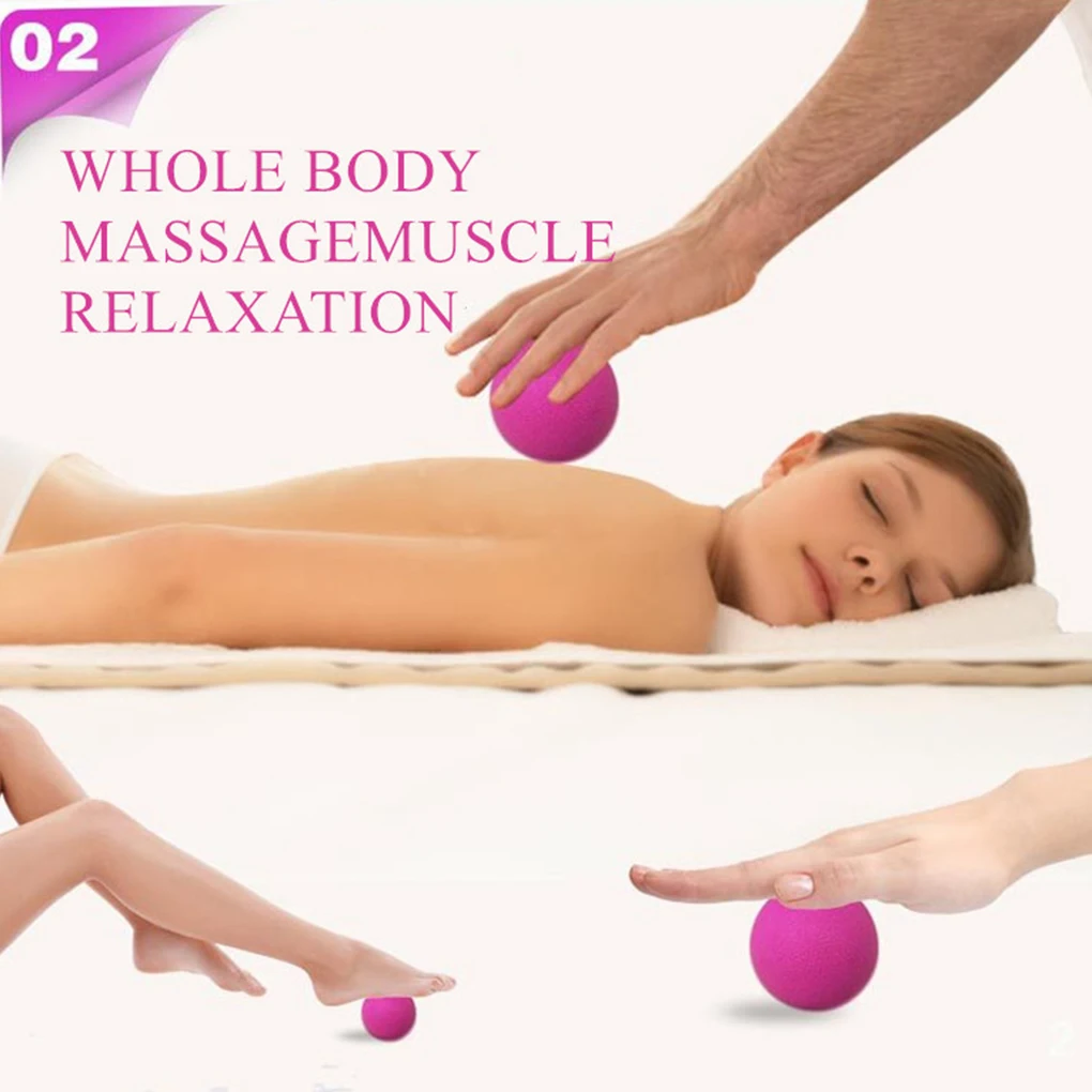 Foot Back Arm Muscle Lacrosse Massage Ball TPE Gym Fitness Yoga Ball Muscle Stress Relief Massage Tools