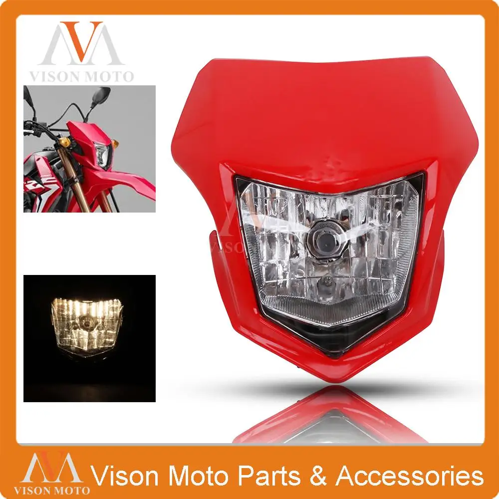 Фара дальнего света для мотоцикла Фара для Honda CRF250L CRF 250L 2013- CRF250LA 250LA 17 18 19 Dirt Pit Bike внедорожный