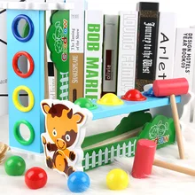 Jouets éducatifs Montessori pour enfants, balle marteau, Style tendance, Animal coloré, cerf, jouets sensoriels, de haute qualité, nouveauté 2022