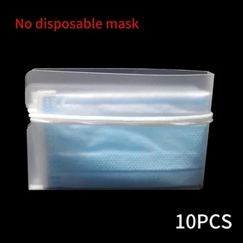 

PP Travel Safe Disposable Mask Holder Pouch Foldable Portable Storage Clip Transparent Storage Bag