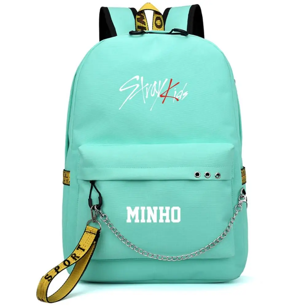 OMECAR Backpack for Stray Kids Fans with Audio Cable USB Charging Port