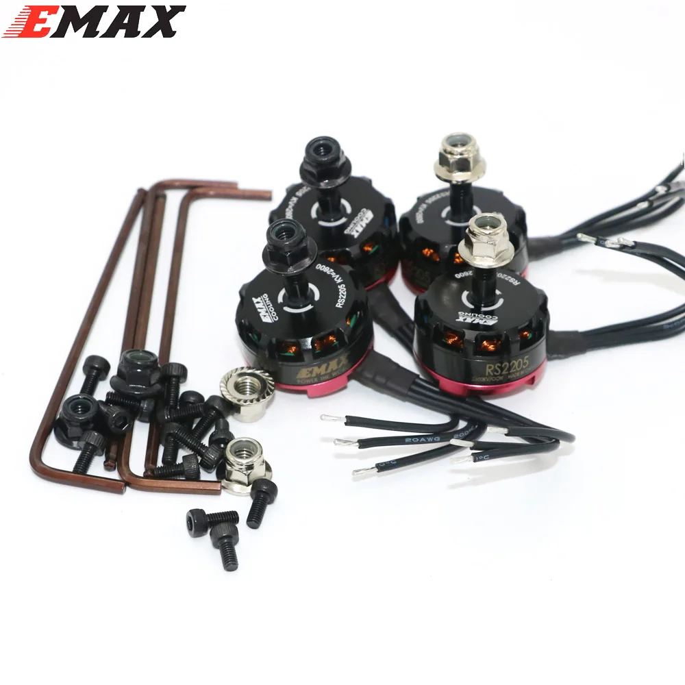 4 компл./лот EMAX RS2205 2300 / 2600KV Дубай Grand Prix специальный двигатель 3-4S для DIY мини-Дрон