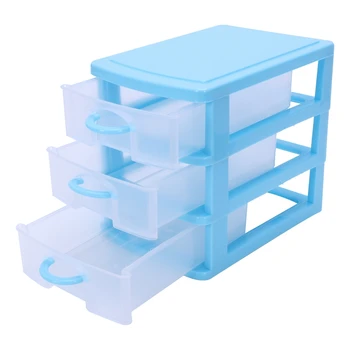 

Mini translucent Drawer type plastic Storage Box(rose red 3 Layers)