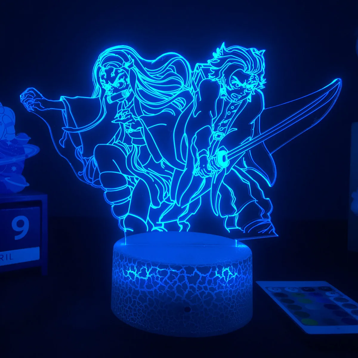 Anime Demon Slayer 3D LED Lamp Rengoku Kyoujurou Figure Night Light for Kid Child Bedroom Decor Cool Kimetsu No Yaiba Dropshippg best night light Night Lights