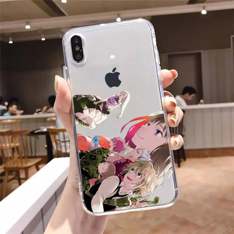 anime seven deadly sins Phone Case Transparent soft For iphone 5 5s 5c se 6 6s 7 8 11 12 plus mini x xs xr pro max iphone 7 case