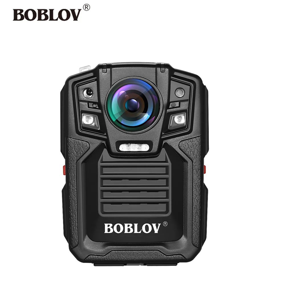 BOBLOV HD66-02 32 ГБ/64 Гб HD 1296P Мини видеокамера безопасности полицейский корпус камера ночного видения видео рекордер с ИК внешним объективом
