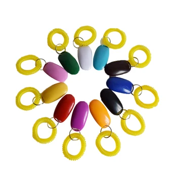 

7Pcs Pet Training Trainer Dog Clicker Whistles Adjustable Key Ring and Wrist Strap Pet Dog Trainings Products Supplies