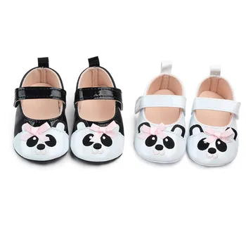 

Autumn Winter Baby Shoes First walk Cartoon Panda Slippers Newborn Boy girl Baby Anti-slip Floor Shoes PU Baby Toddler Shoes