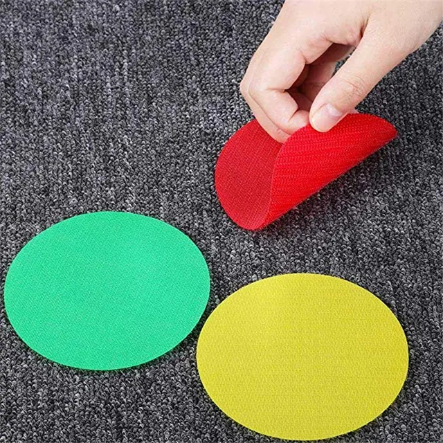 Hot 30/36PCS Classroom Magic Mark Its Sitting Carpet Spots to Educate Colorful Marker Round Carpet Stickers for baby room Decor 2