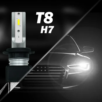 

2018 New T8-CSP H7 LED Car Headlight Kit Bulbs Conversion 6000K White Lamps