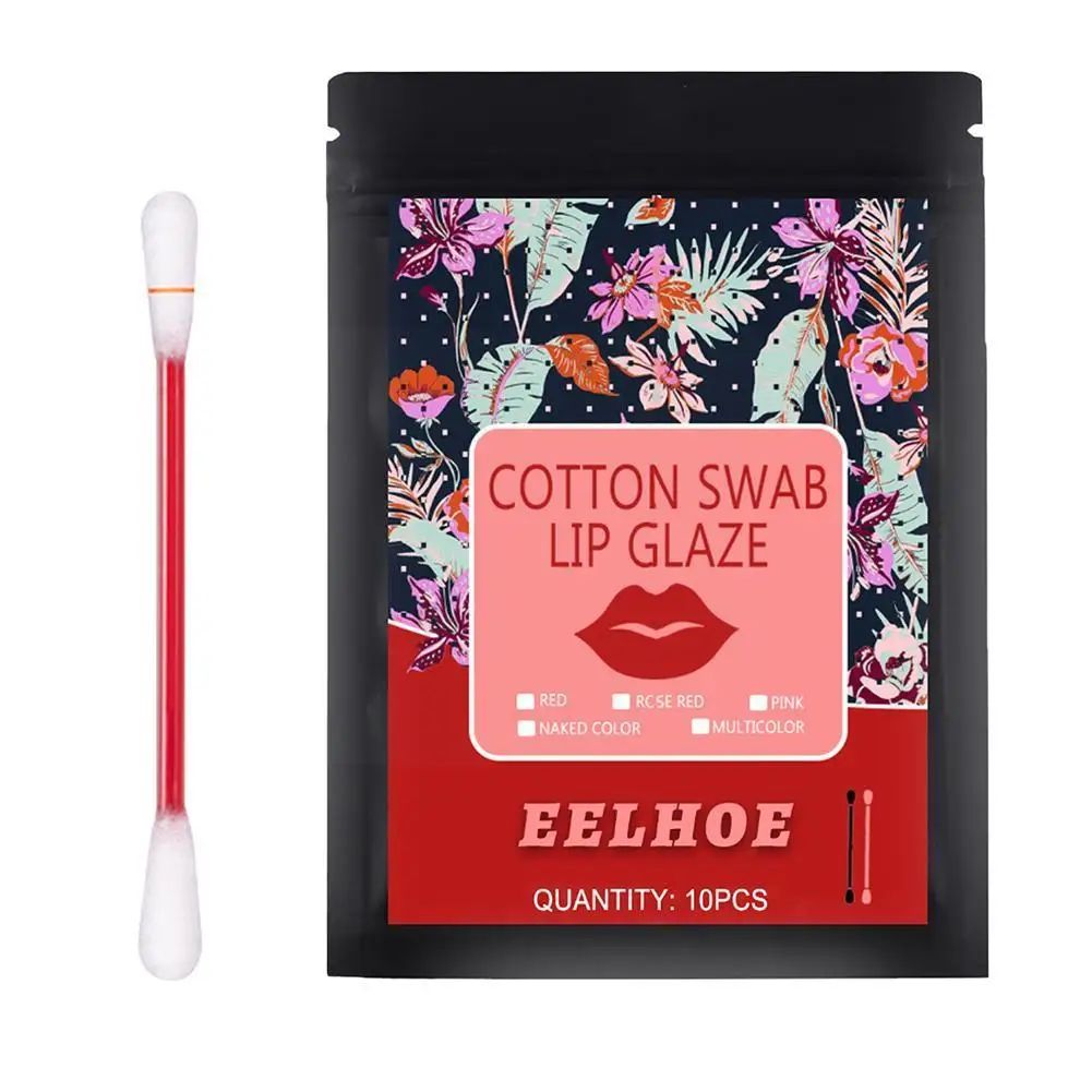 1 Cotton Swab Lip Tint Matte Liquid Lipstick Cigarette Cotton Gloss