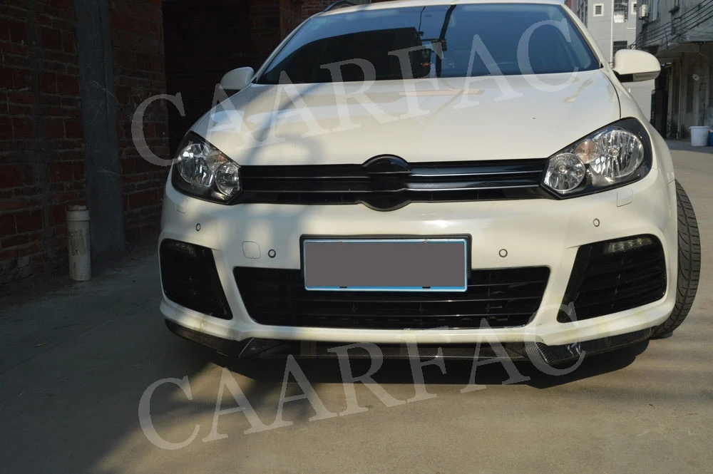 Для MK6 передний бампер спойлер для Volkswagen VW Golf 6 VII MK6 R20 2010-2013 углеродное волокно/FRP головная Лопата