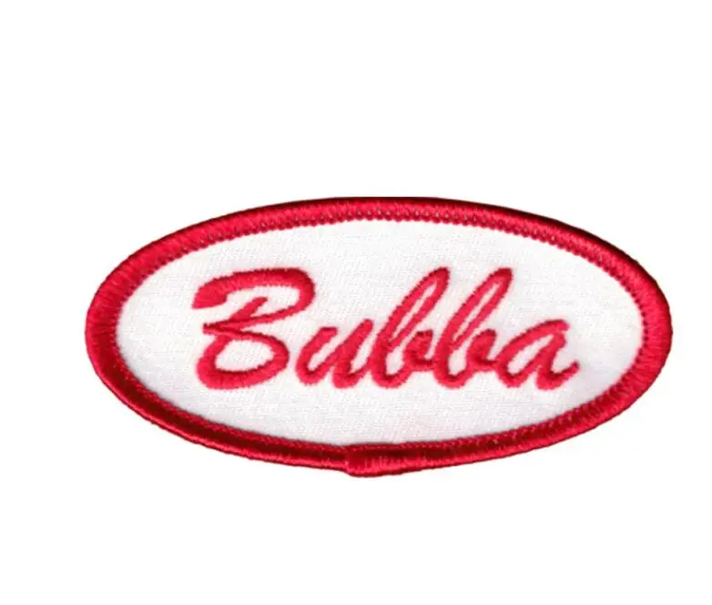 3 ''Bubba Имя тег красный и белый Diner механик вышитые железные на патч