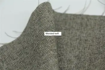 

free ship 90% wool light brown Worsted wool fabric price for 1 meter 59“ wide