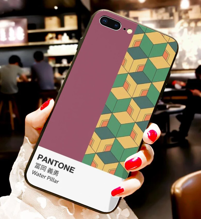 Kamado Nezuko Kimetsu no Yaiba Demon Slayer Pantone мягкий черный чехол для телефона для iphone 6/6s 7/8, 7 Plus/8 Plus, X, XS i11 i11pro - Цвет: 24100