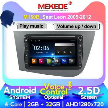 

4+64G Android 2 din Car radio Multimedia player For Seat Leon 2 2005-2012 FM GPS Navigation car audio stereo Autoradio WIFI BT