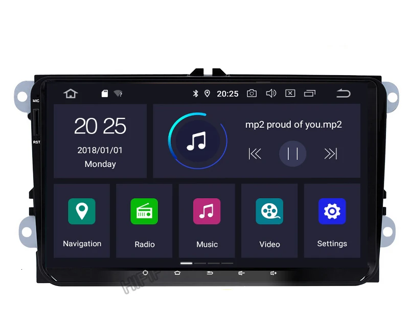 Excellent 9"2din Android 9.0 GO car radio GPS navig for Volkswagen Skoda Octavia Golf 5 6 touran passat B6 Jetta polo tiguan stereo WIFI 15