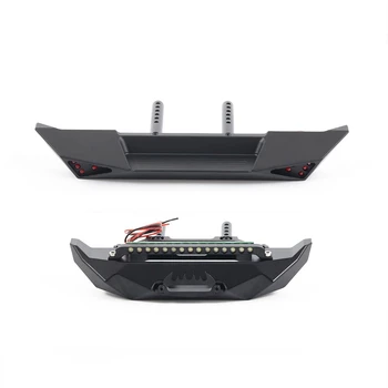 

Metal Front Rear Bumper with LED Light for 1/10 RC Crawler Axial SCX10 90046 90047 Traxxas TRX4 RGT 86100