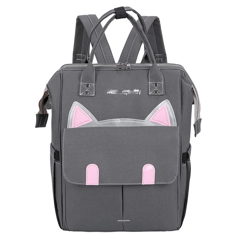 Модная сумка для подгузников для мам и мам, Большая вместительная сумка для детских подгузников, рюкзак для путешествий с мультяшными животными, дизайнерская сумка для ухода за ребенком