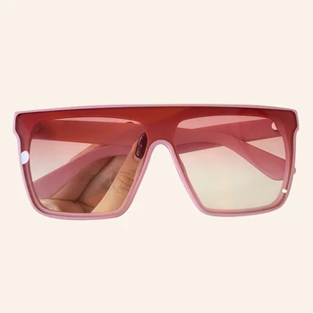 

Luxury Women Men Rectangle Sunglasses 2019 Brand Design Mirror One Piece Sun Glasses